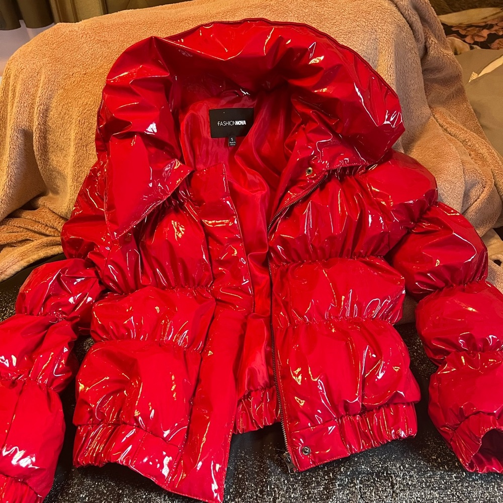 Red Latex Jacket